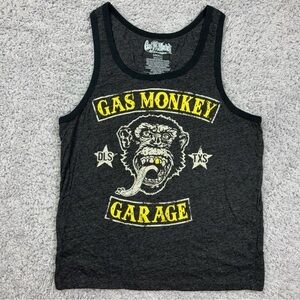 Gas Monkey Shirt Mens Small Tank Top Texas Classic Cars Gold Tooth Fast Loud